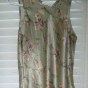 Beautiful vintage silky floral slip dress